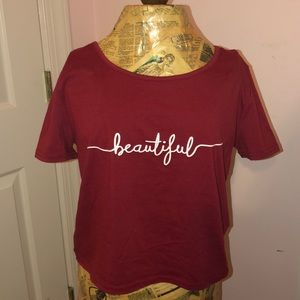 “Beautiful” crop top